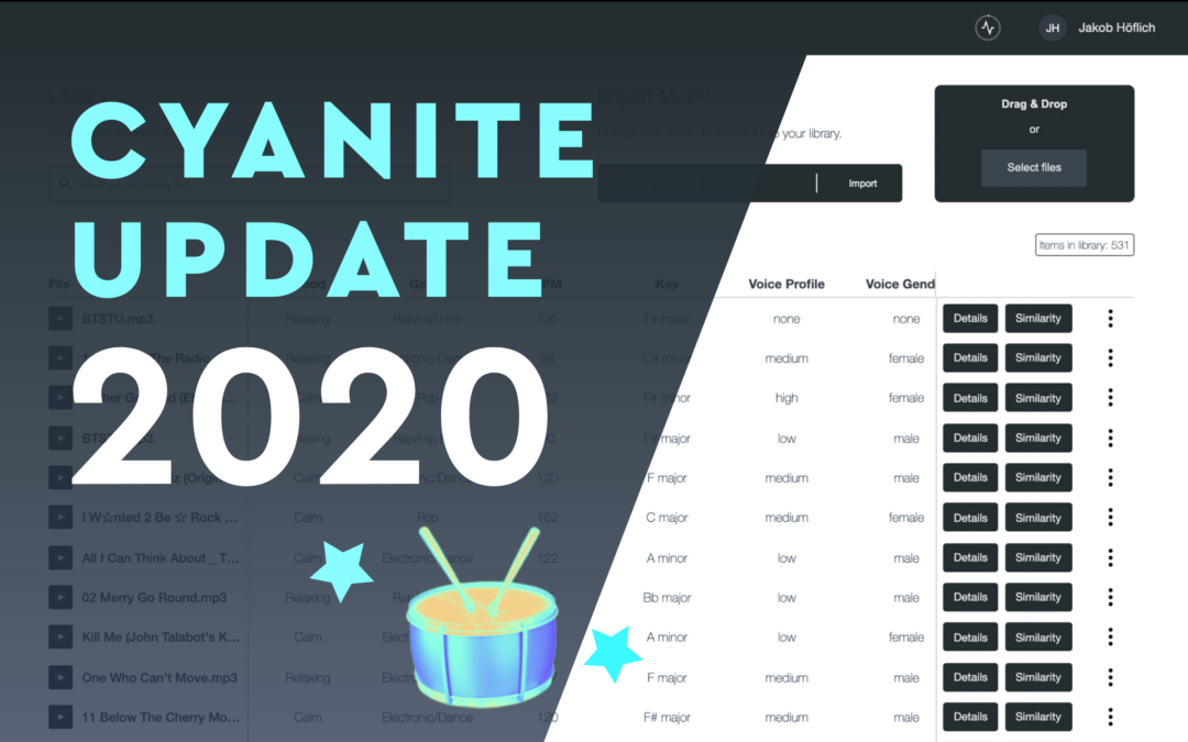Cyanite Update 2020 🥁 The new Library and updated Similarity Search