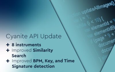 Cyanite API Update – New Instruments and More