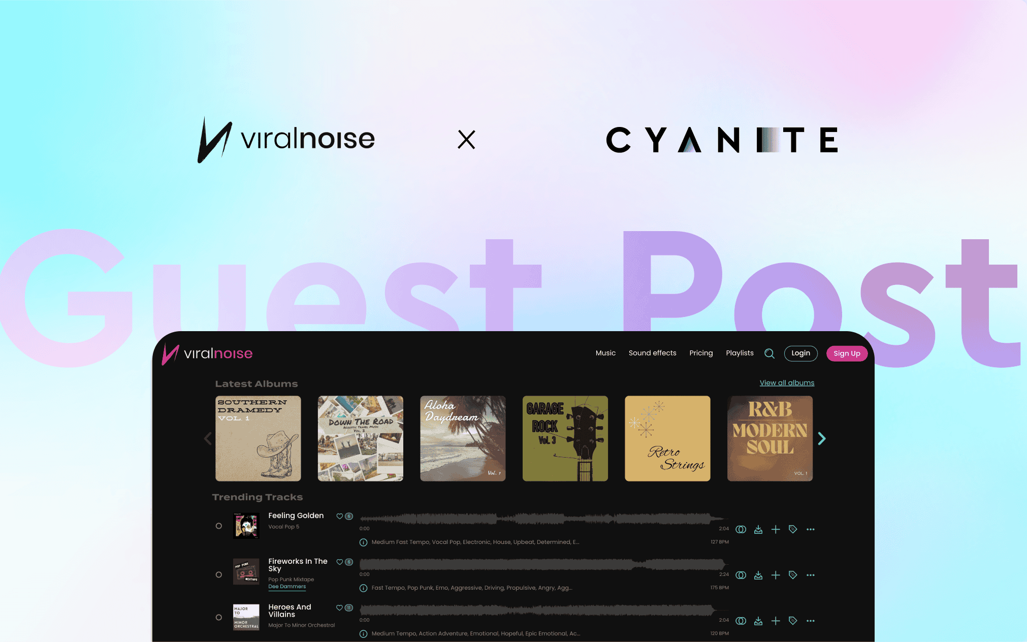 Viralnoise x Cyanite: AI music search for content creation