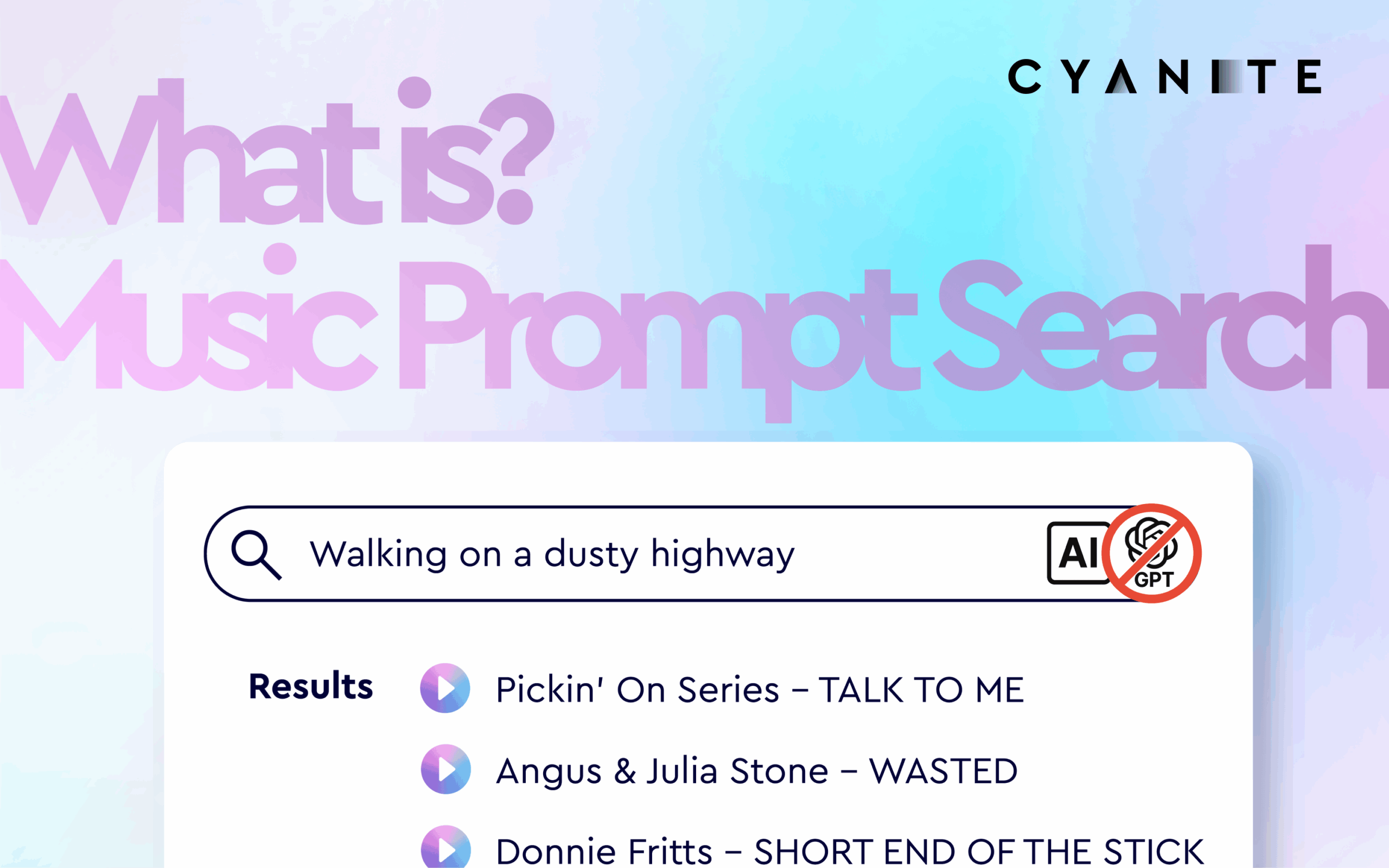 What is music prompt search? ChatGPT for music?