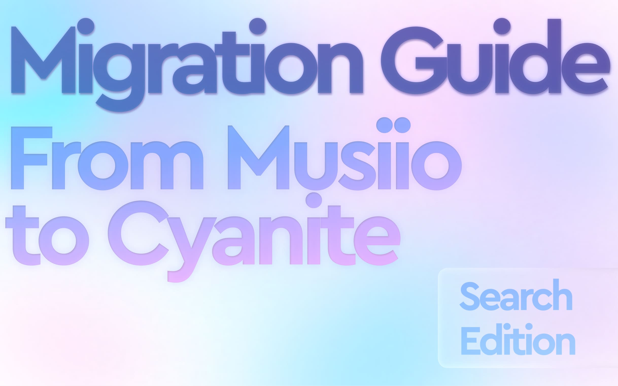 How to smoothly migrate from Musiio to Cyanite (search edition)