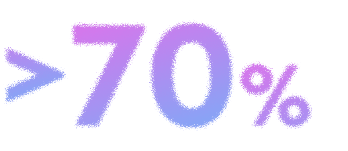 A minimalist illustration of a rocket with a sleek white body, black fins, and a circular window with a gradient purple and blue hue.