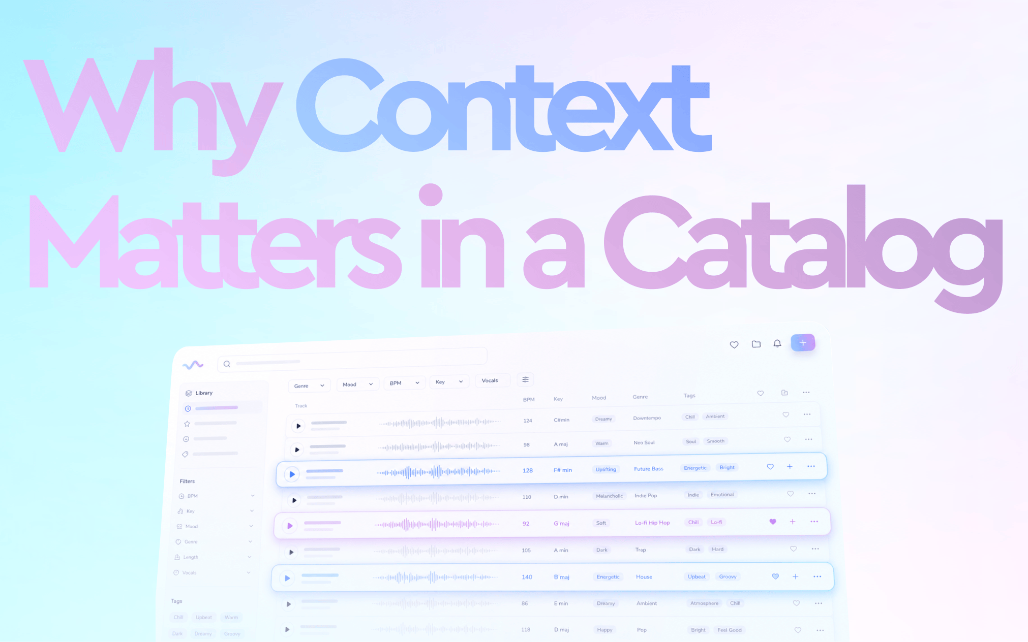 Why context matters in a crowded music catalog