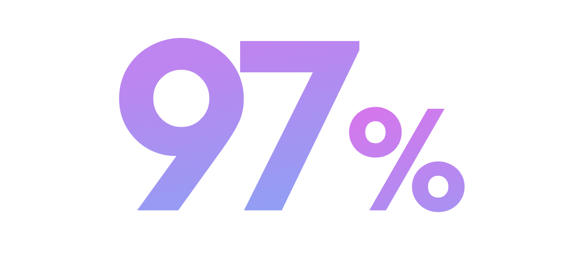 A minimalist illustration of a rocket with a sleek white body, black fins, and a circular window with a gradient purple and blue hue.